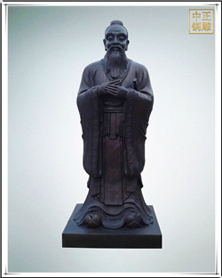 鑄銅孔子雕塑